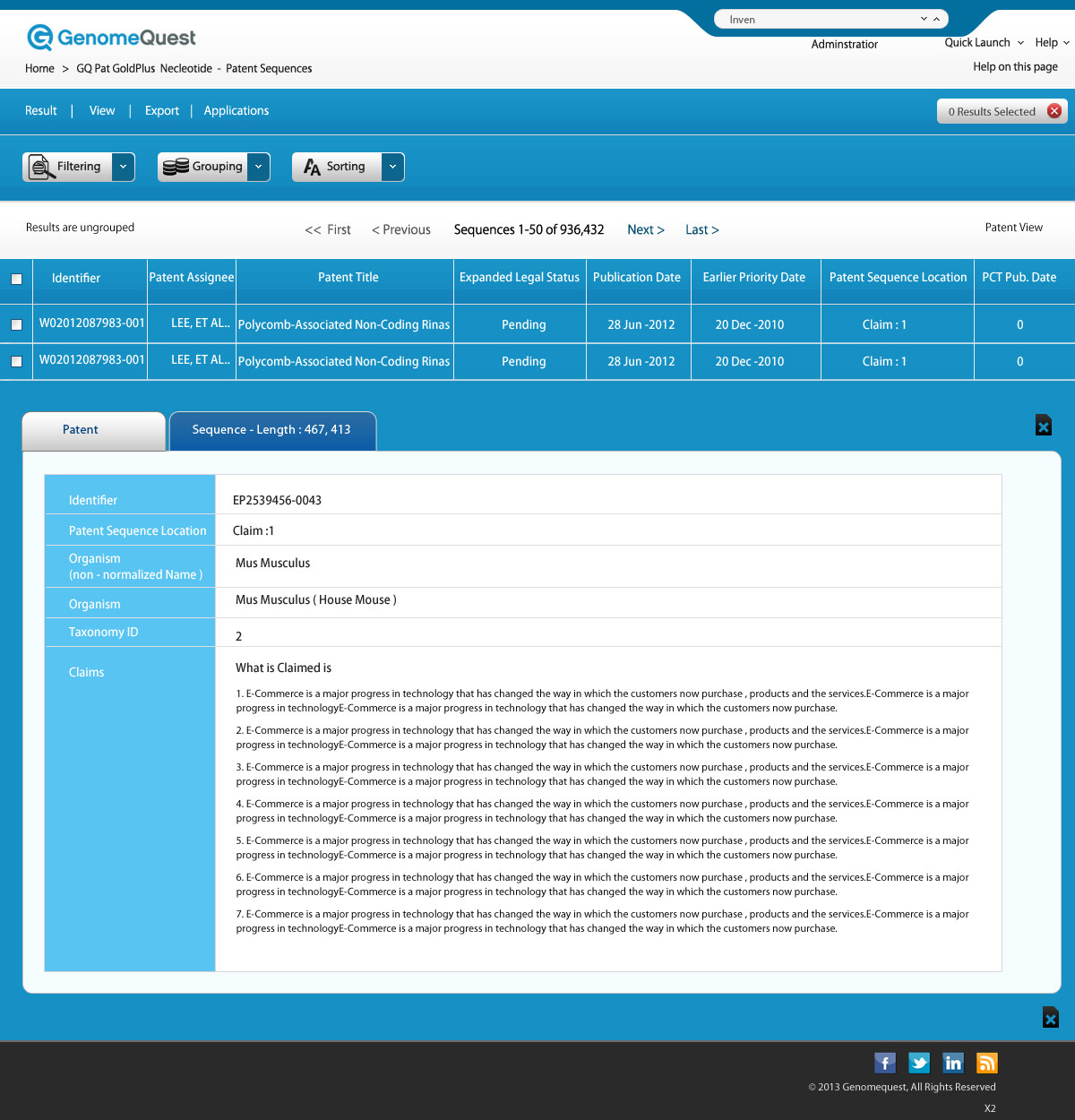 Web-Design von pb für GenomeQuest, Inc. | Design #2267080