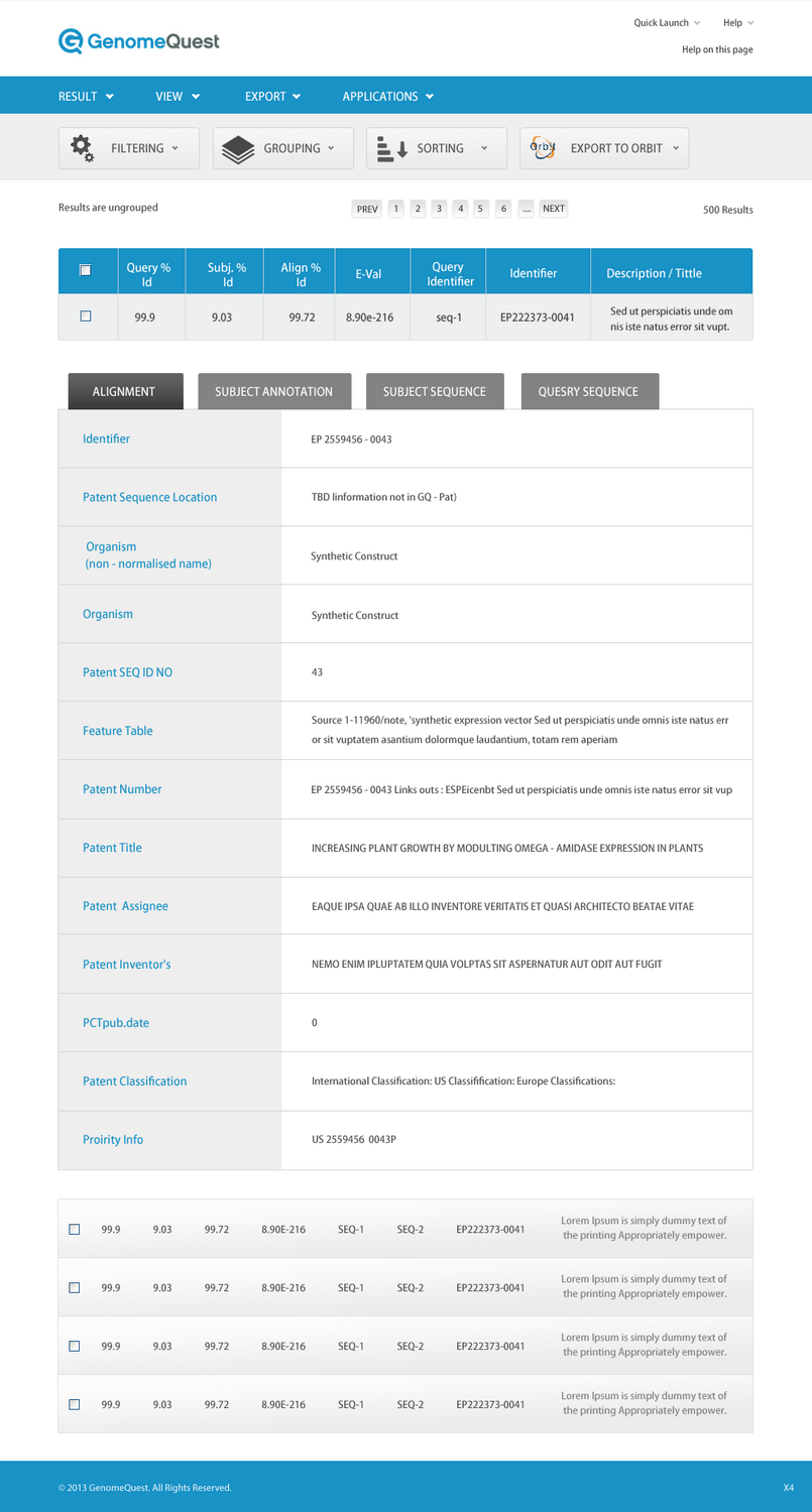 Web-Design von pb für GenomeQuest, Inc. | Design #2269584