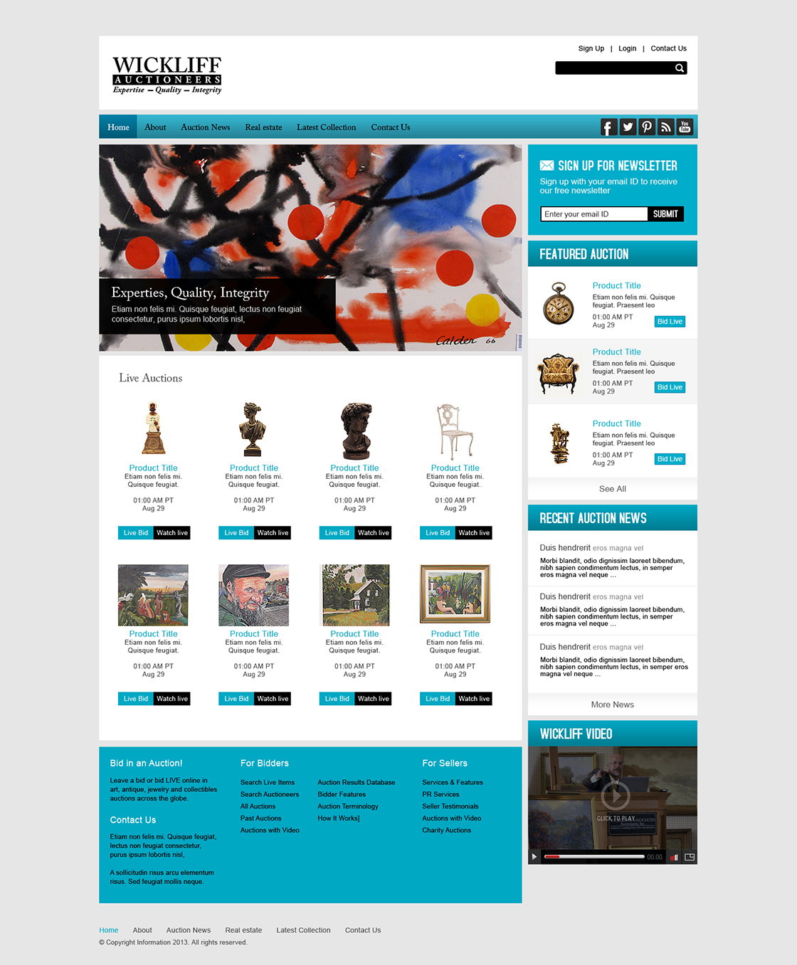 WordPress-Design von Latest Design Ideas für AuctionServices.com, Inc. | Design #2295080