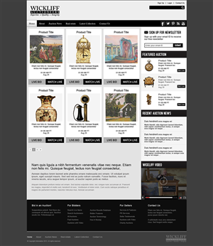 Wordpress Design by Latest Design Ideas for AuctionServices.com, Inc. | Design: #2299385