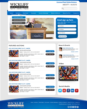 Wordpress Design by webxvision for AuctionServices.com, Inc. | Design: #2264672