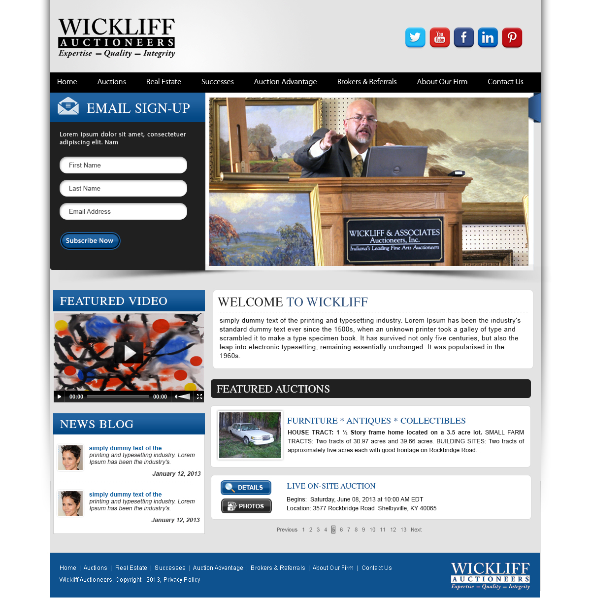 Design Wordpress par webxvision pour AuctionServices.com, Inc. | Design #2271745