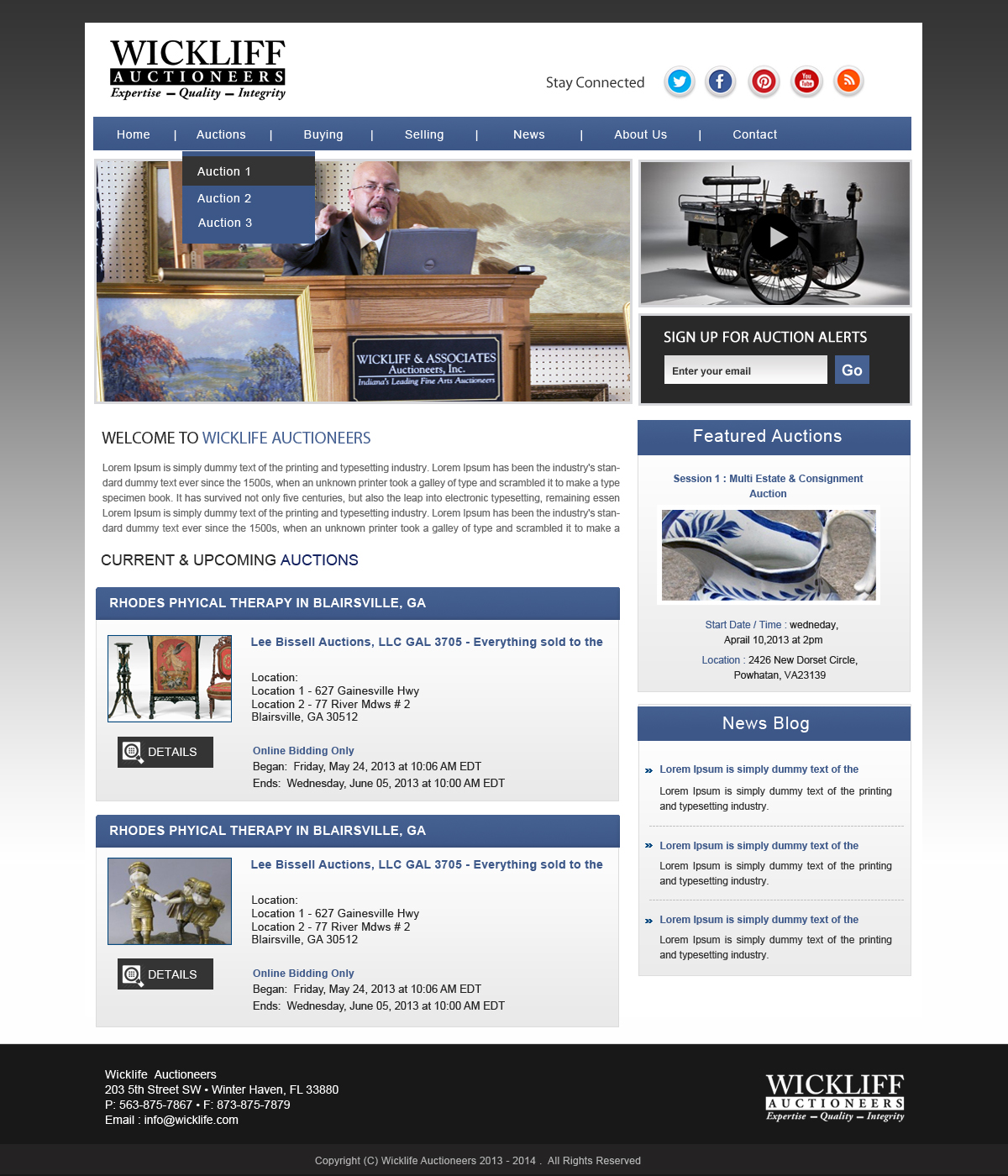 Wordpress Design by Creative X Designs for AuctionServices.com, Inc. | Design #2290666