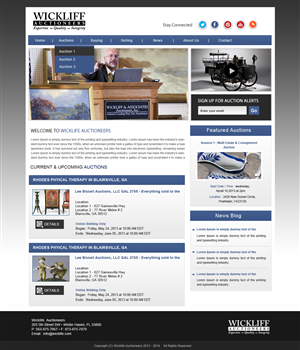 Wordpress Design by Creative X Designs for AuctionServices.com, Inc. | Design: #2290666