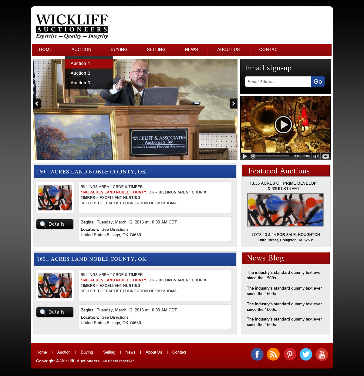 WordPress-Design von Creative X Designs für AuctionServices.com, Inc. | Design #2301179