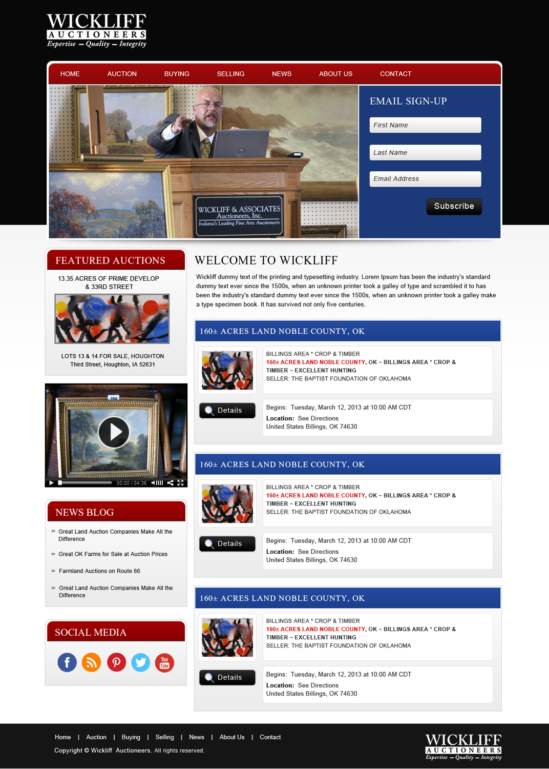 Wordpress Design by Creative X Designs for AuctionServices.com, Inc. | Design #2301298