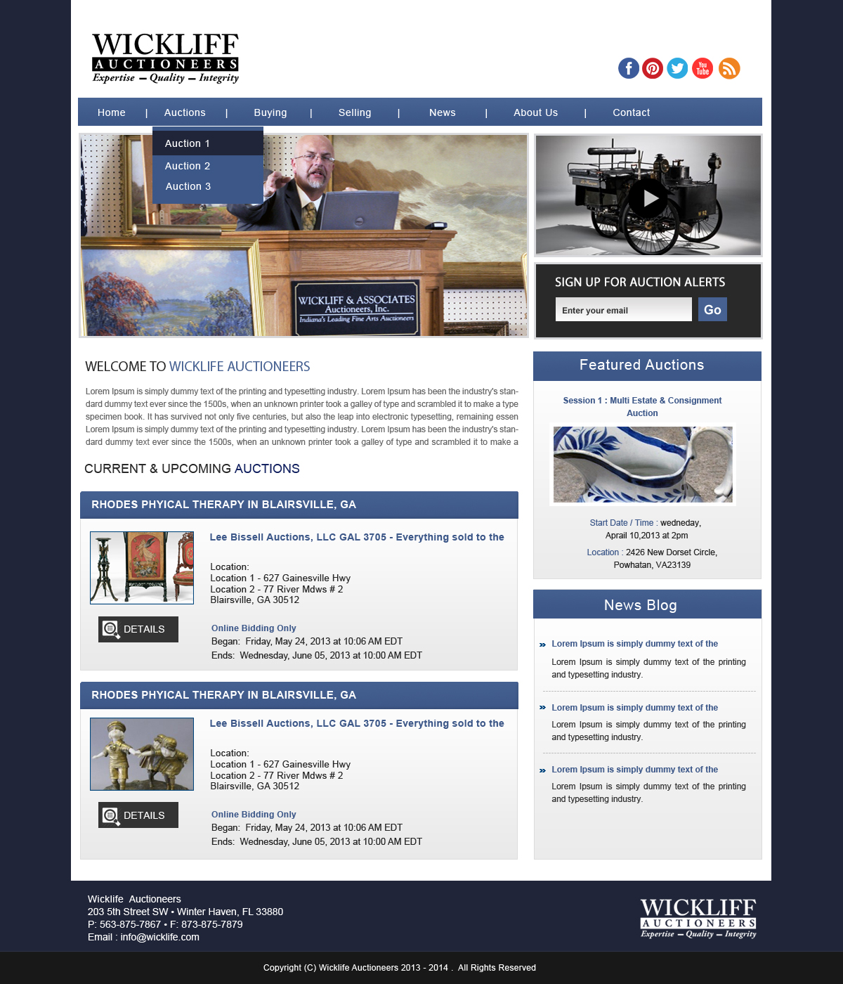 Wordpress Design by Creative X Designs for AuctionServices.com, Inc. | Design #2302396