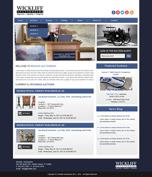 Wordpress Design by Creative X Designs for AuctionServices.com, Inc. | Design: #2302396