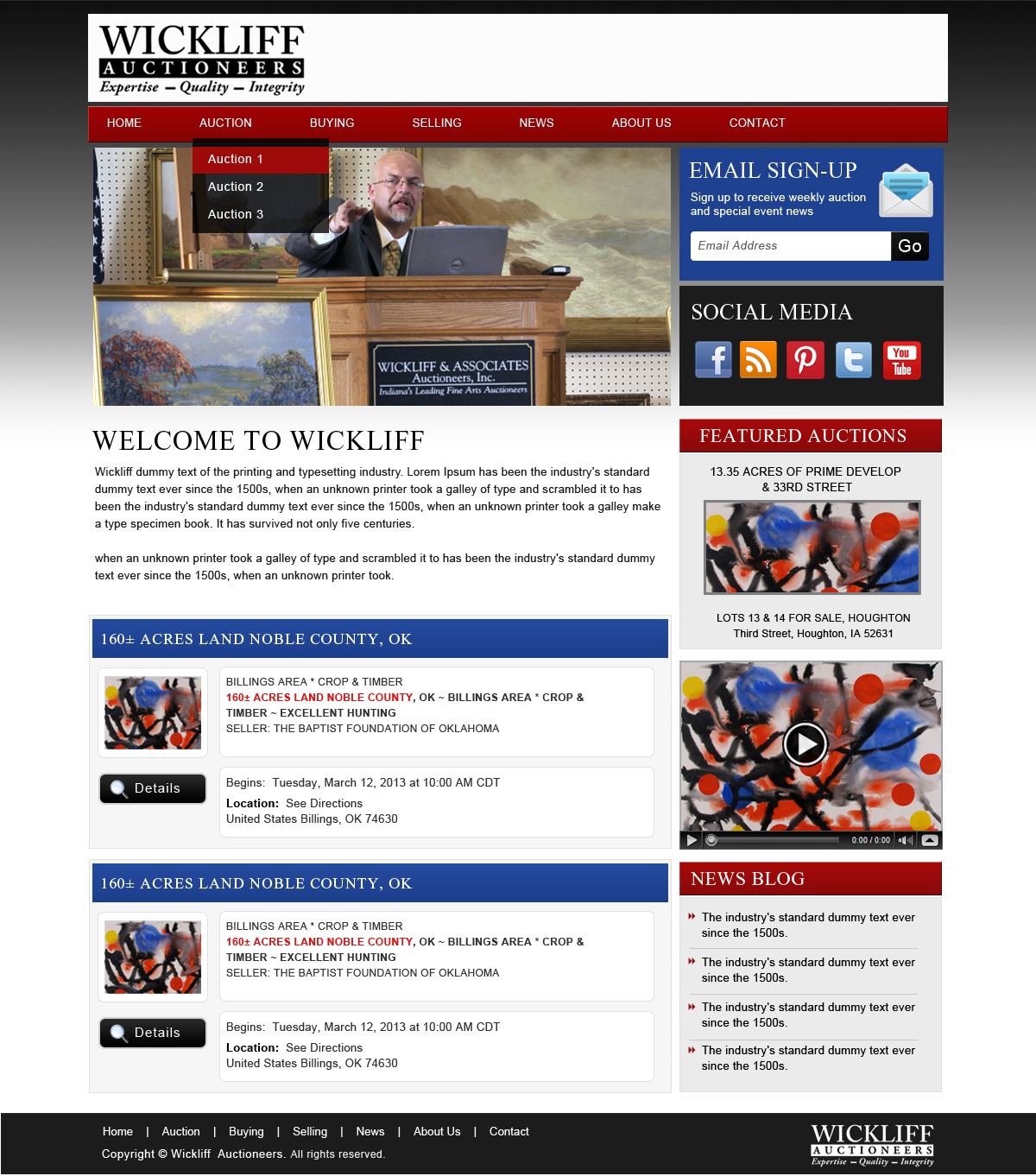 Wordpress Design by Creative X Designs for AuctionServices.com, Inc. | Design #2302780