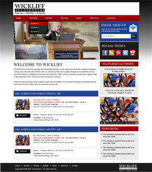 Wordpress Design by Creative X Designs for AuctionServices.com, Inc. | Design: #2302780