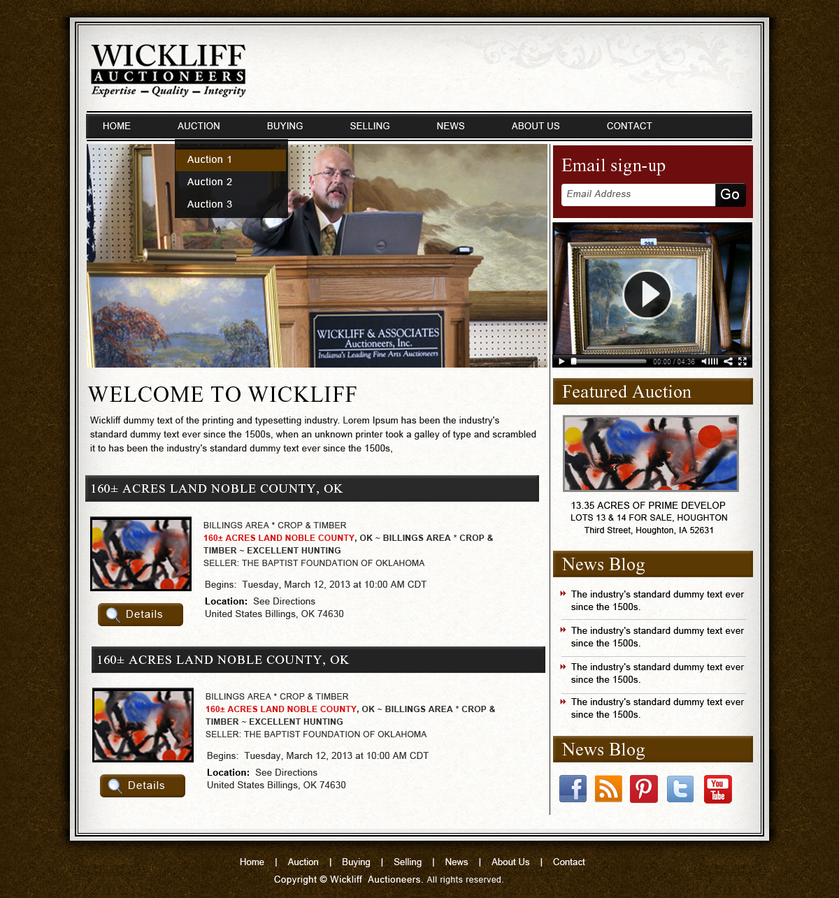 Wordpress Design by Creative X Designs for AuctionServices.com, Inc. | Design #2302931