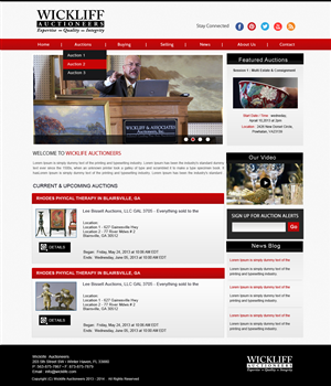 Wordpress Design by Creative X Designs for AuctionServices.com, Inc. | Design: #2303048