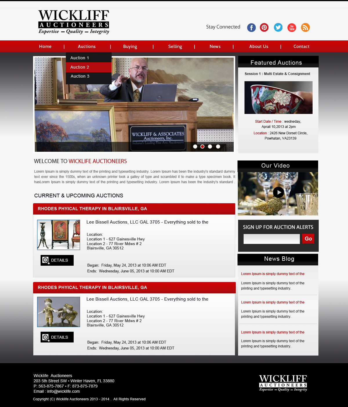 Wordpress Design by Creative X Designs for AuctionServices.com, Inc. | Design #2304222