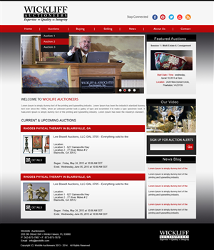 Wordpress Design by Creative X Designs for AuctionServices.com, Inc. | Design: #2304222