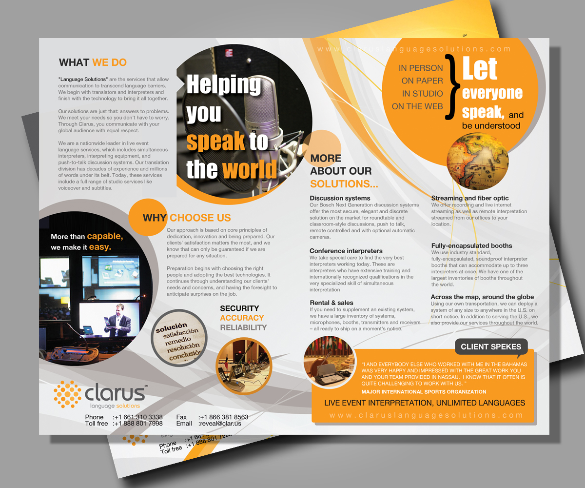 Brochure Design by uk for this project | Design #2283006