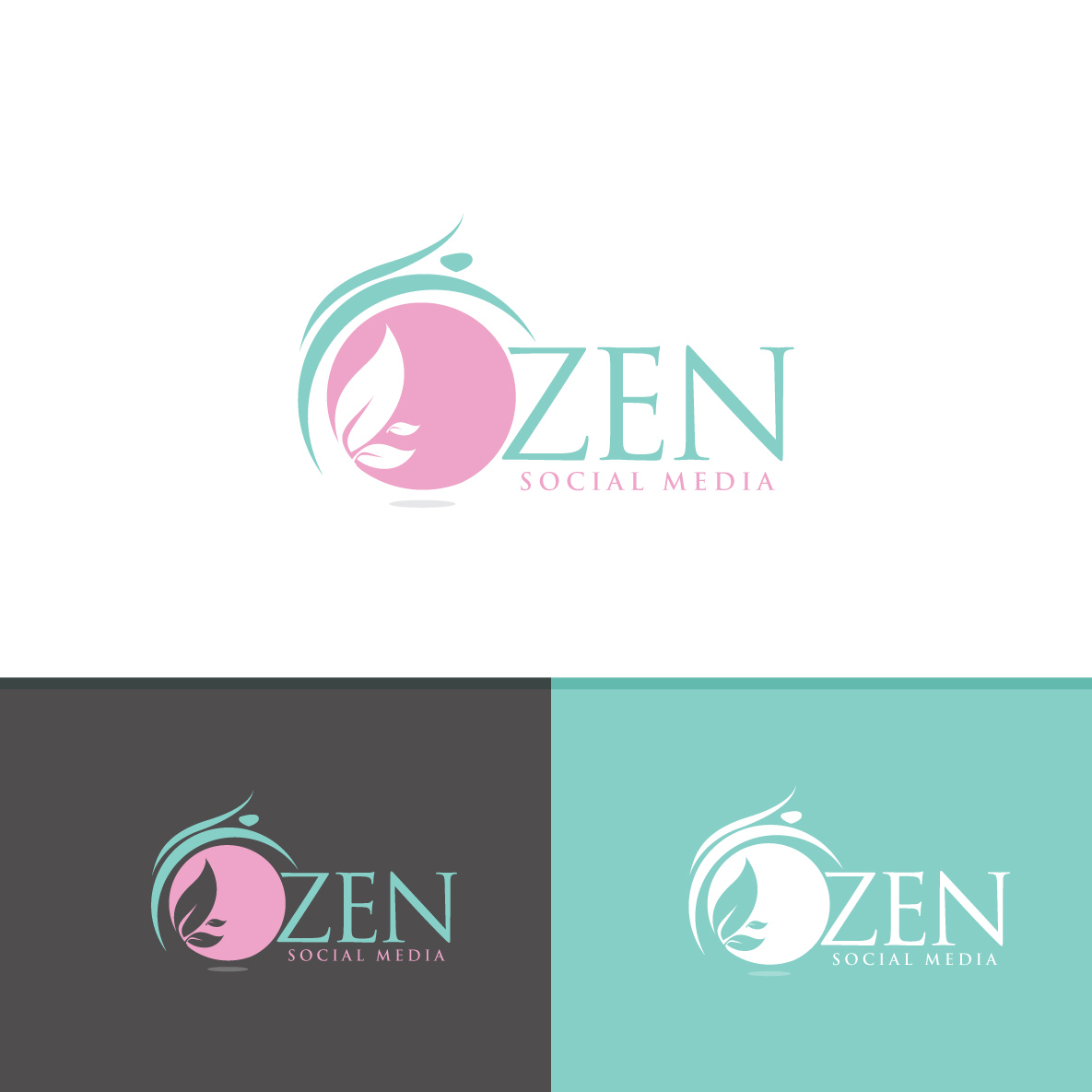 Logo Design by creative.bugs for Zen Social Media | Design #10875556