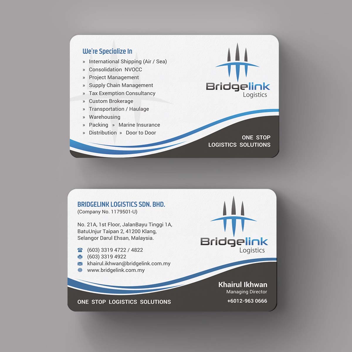 Diseño de Papelería por INDIAN_Ashok para Bridgelink Logistics Sdn Bhd | Diseño #10844533