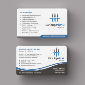 Diseño de Papelería por INDIAN_Ashok para Bridgelink Logistics Sdn Bhd | Diseño: #10844535