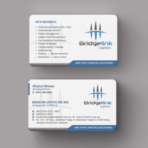 Diseño de Papelería por INDIAN_Ashok para Bridgelink Logistics Sdn Bhd | Diseño: #10844536
