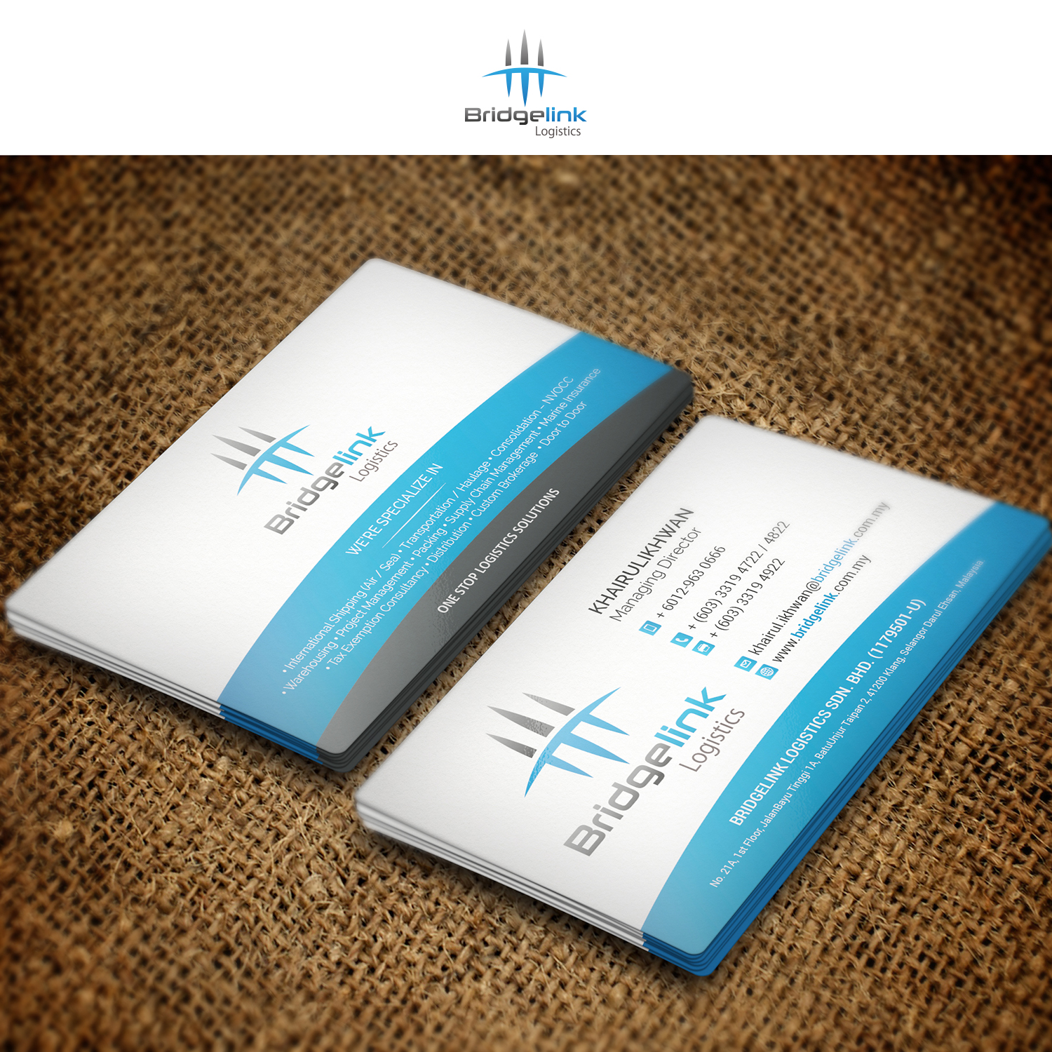 Design de Papeterie par Ni Oeuvre pour Bridgelink Logistics Sdn Bhd | Design #10847068