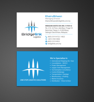 Diseño de Papelería por chandrayaan.creative para Bridgelink Logistics Sdn Bhd | Diseño: #10852904