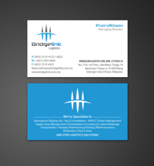 Diseño de Papelería por chandrayaan.creative para Bridgelink Logistics Sdn Bhd | Diseño: #10852905