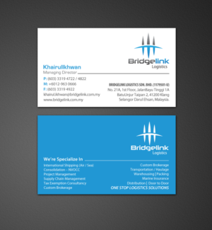 Diseño de Papelería por chandrayaan.creative para Bridgelink Logistics Sdn Bhd | Diseño: #10852906