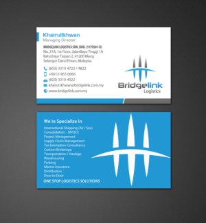 Stationery Design by chandrayaan.creative for Bridgelink Logistics Sdn Bhd | Design: #10852962