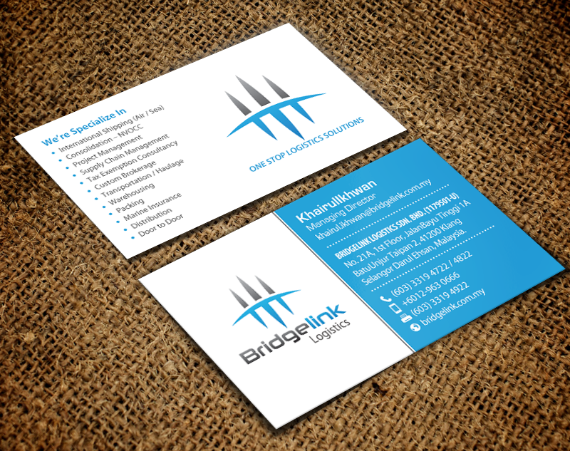 Stationery Design by chandrayaan.creative for Bridgelink Logistics Sdn Bhd | Design #10852963