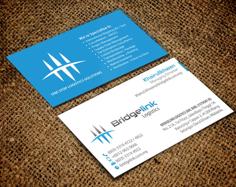 Stationery Design by chandrayaan.creative for Bridgelink Logistics Sdn Bhd | Design #10852969
