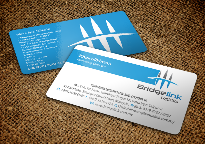 Stationery Design by chandrayaan.creative for Bridgelink Logistics Sdn Bhd | Design #10853332