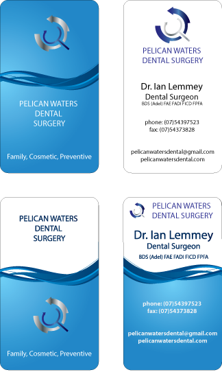 Business Card Design by TedAtkinson for Pelican Waters Dental Surgery | Design #2253122