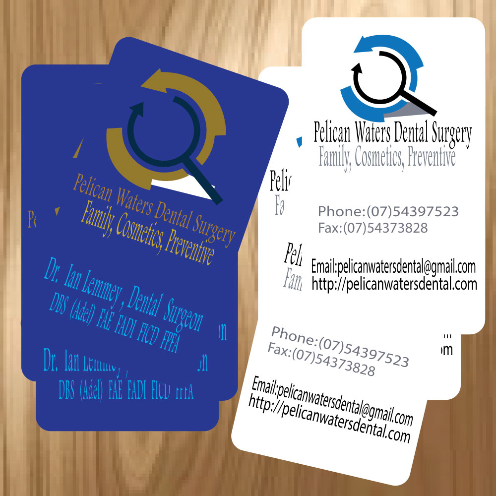 Business Card Design by arrowdesigners for Pelican Waters Dental Surgery | Design #2270332