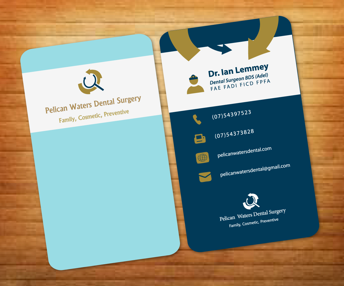Business Card Design by Fadzli Razali for Pelican Waters Dental Surgery | Design #2260592
