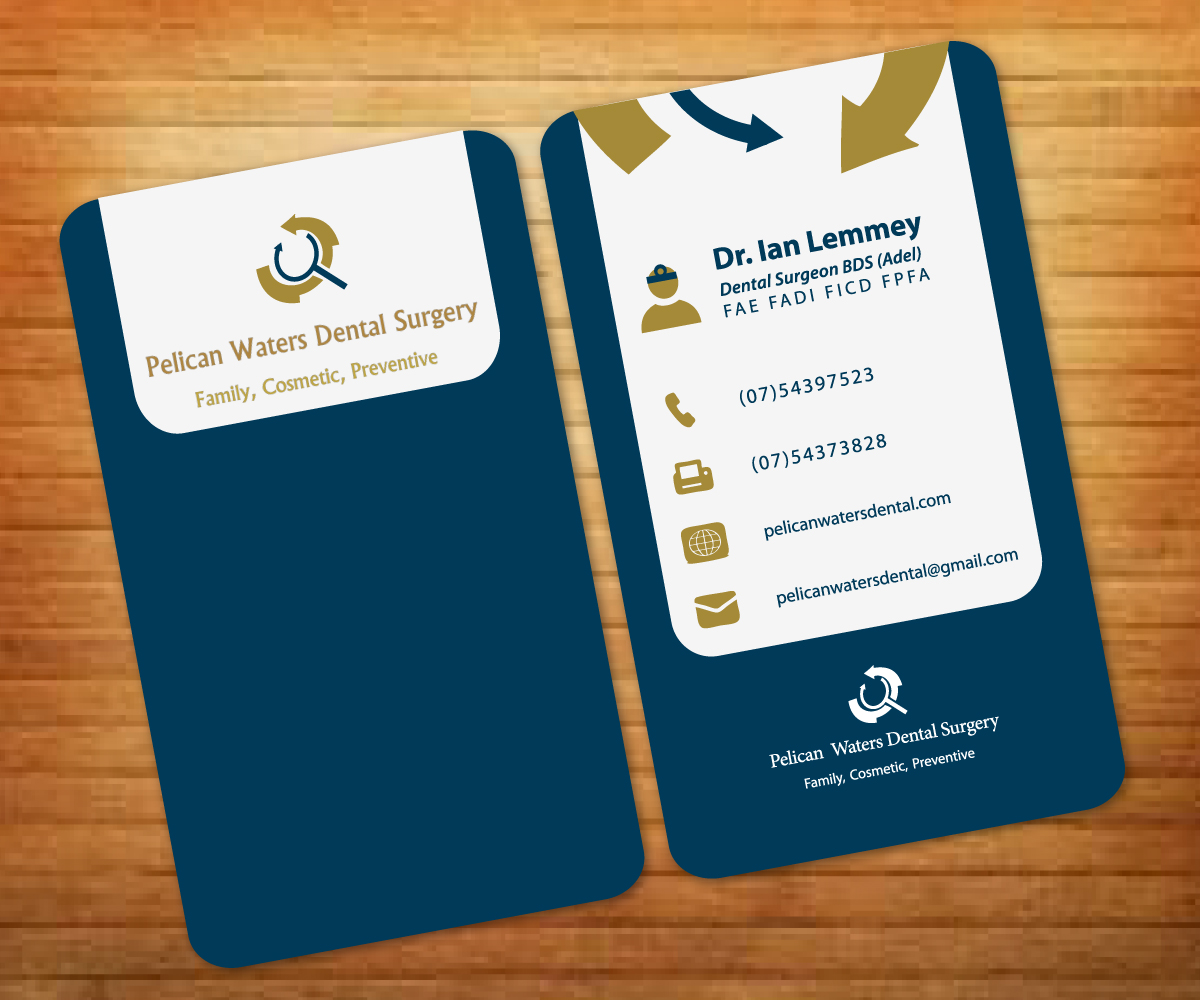 Business Card Design by Fadzli Razali for Pelican Waters Dental Surgery | Design #2260598