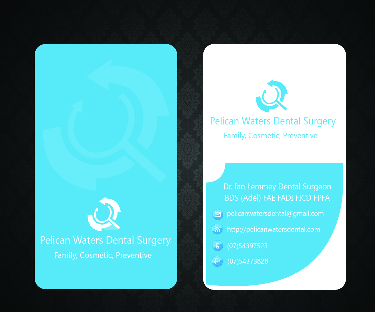Business Card Design by Aaaron for Pelican Waters Dental Surgery | Design #2257479