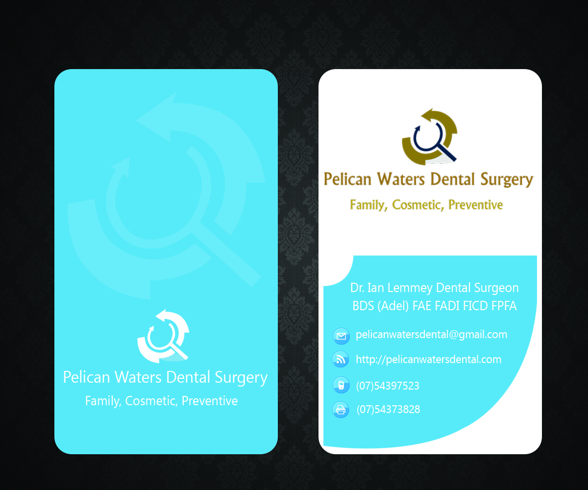 Business Card Design by Aaaron for Pelican Waters Dental Surgery | Design #2257521