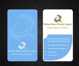 Pelican Waters Dental Surgery | Business Card Design by Aaaron