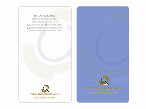 Business Card Design by  harkfunkel for Pelican Waters Dental Surgery | Design #2253905