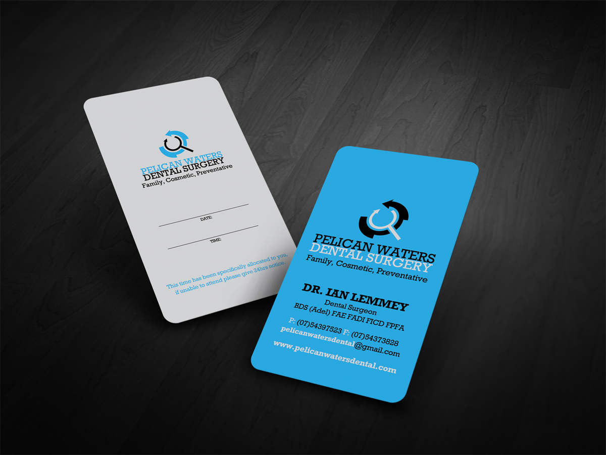 Business Card Design by diRtY.EMM for Pelican Waters Dental Surgery | Design: #2270351