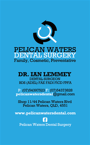 Business Card Design by diRtY.EMM for Pelican Waters Dental Surgery | Design: #2319182