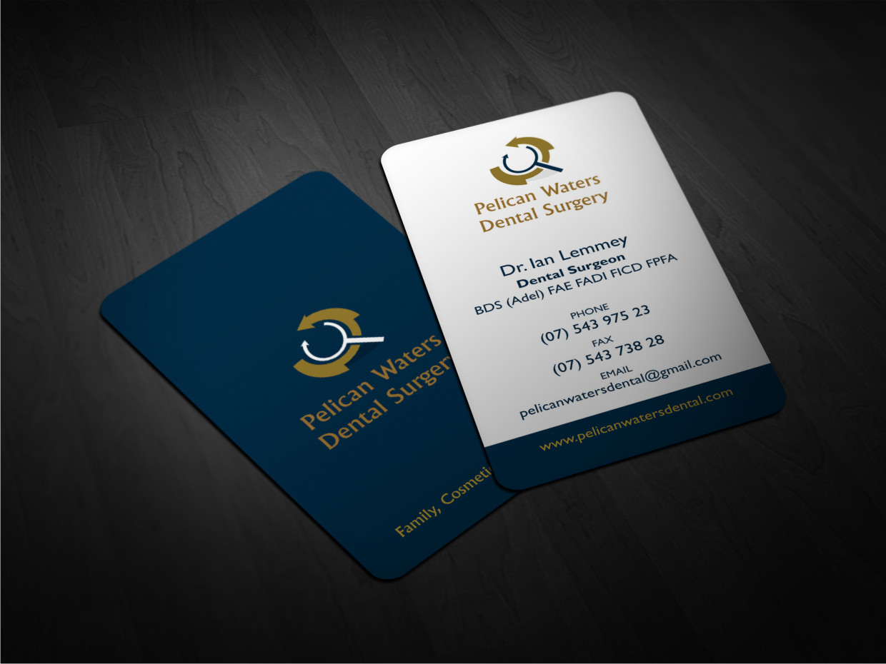 Business Card Design by Atvento Graphics for Pelican Waters Dental Surgery | Design #2254187