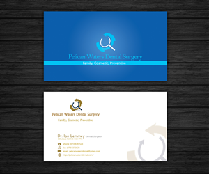 Business Card Design by FutureDesigne for Pelican Waters Dental Surgery | Design: #2255767