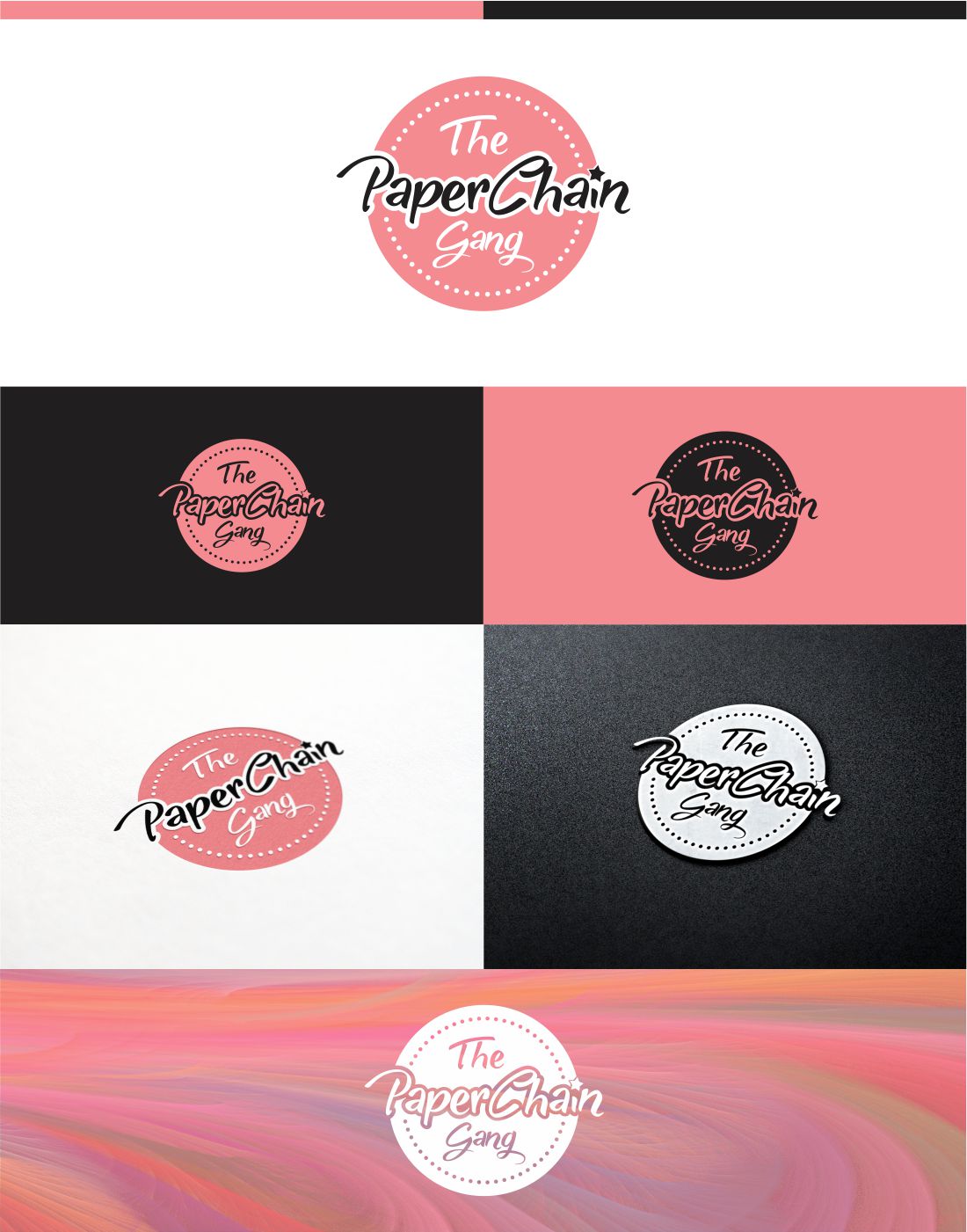 Logo Design by DG for The Paper Chain Gang | Design #10853552