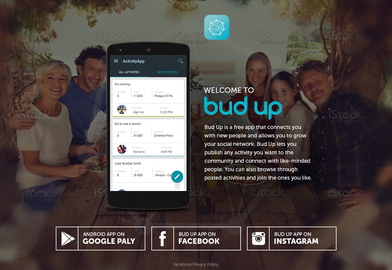 Landing Page Design by RupalTechno for Bud Up  | Design #10876830