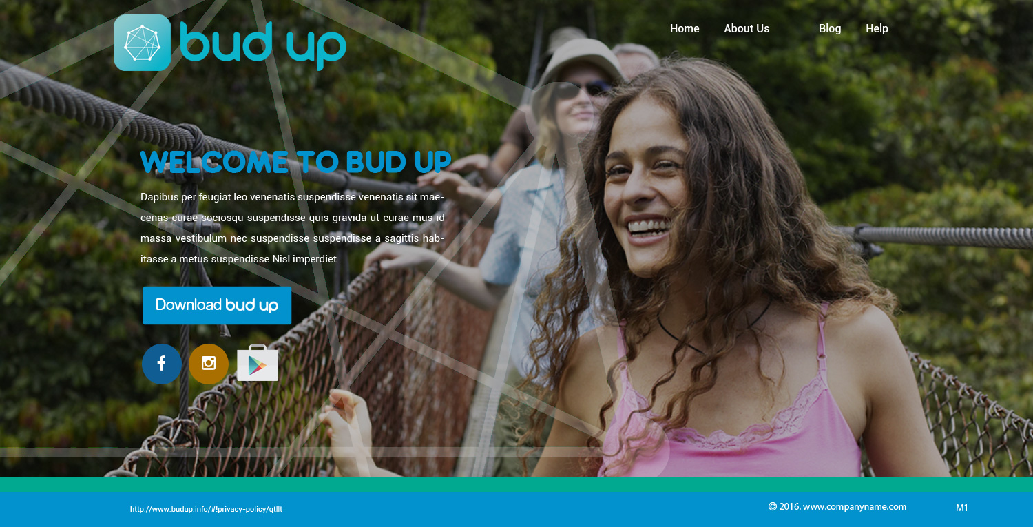 Landing Page Design by pb for Bud Up  | Design #10860473