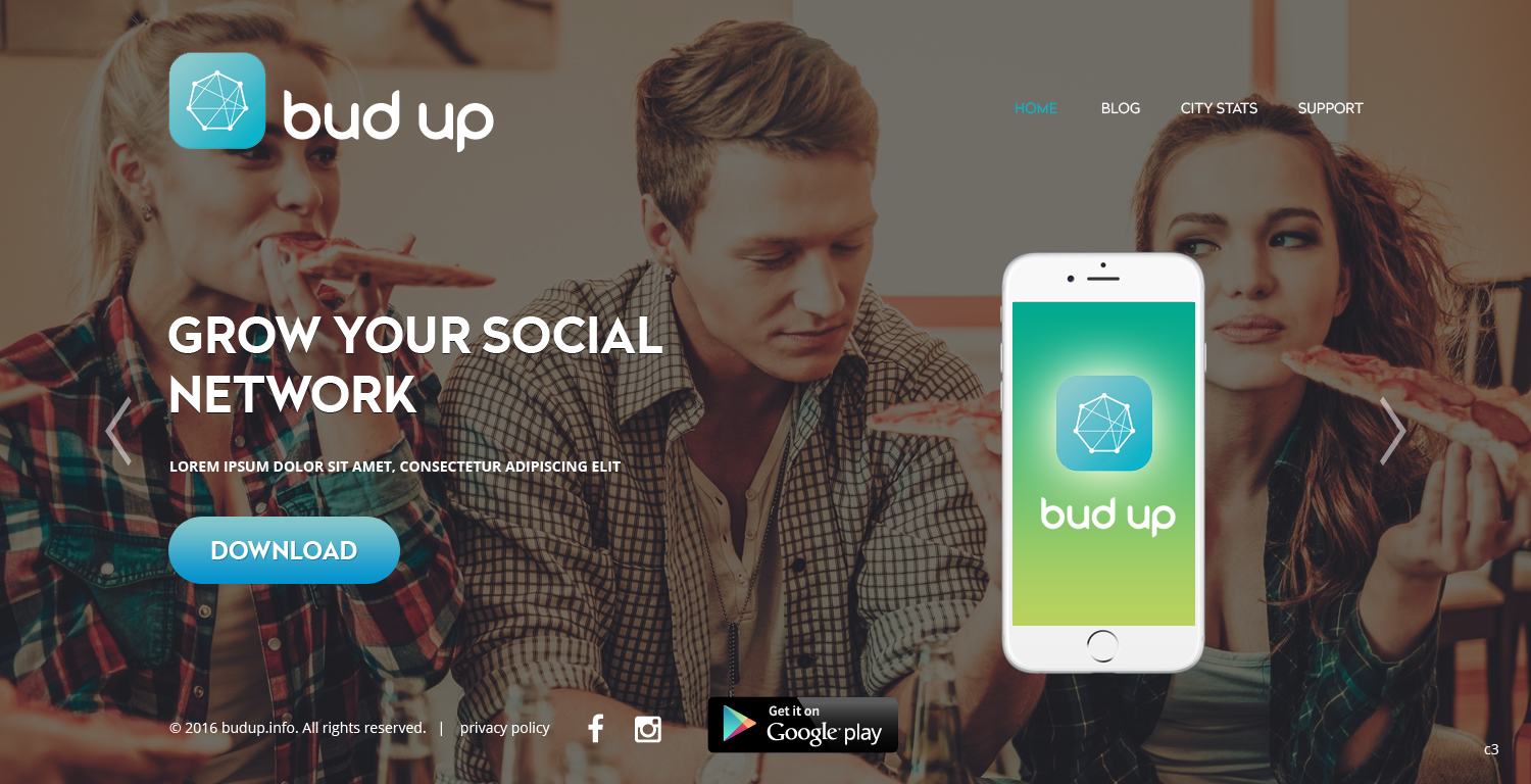 Design de Page d'Accueil par pb pour Bud Up  | Design #10866085