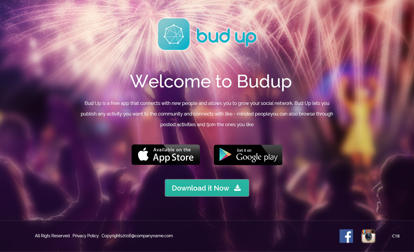 Landing Page Design by pb for Bud Up  | Design #10866855