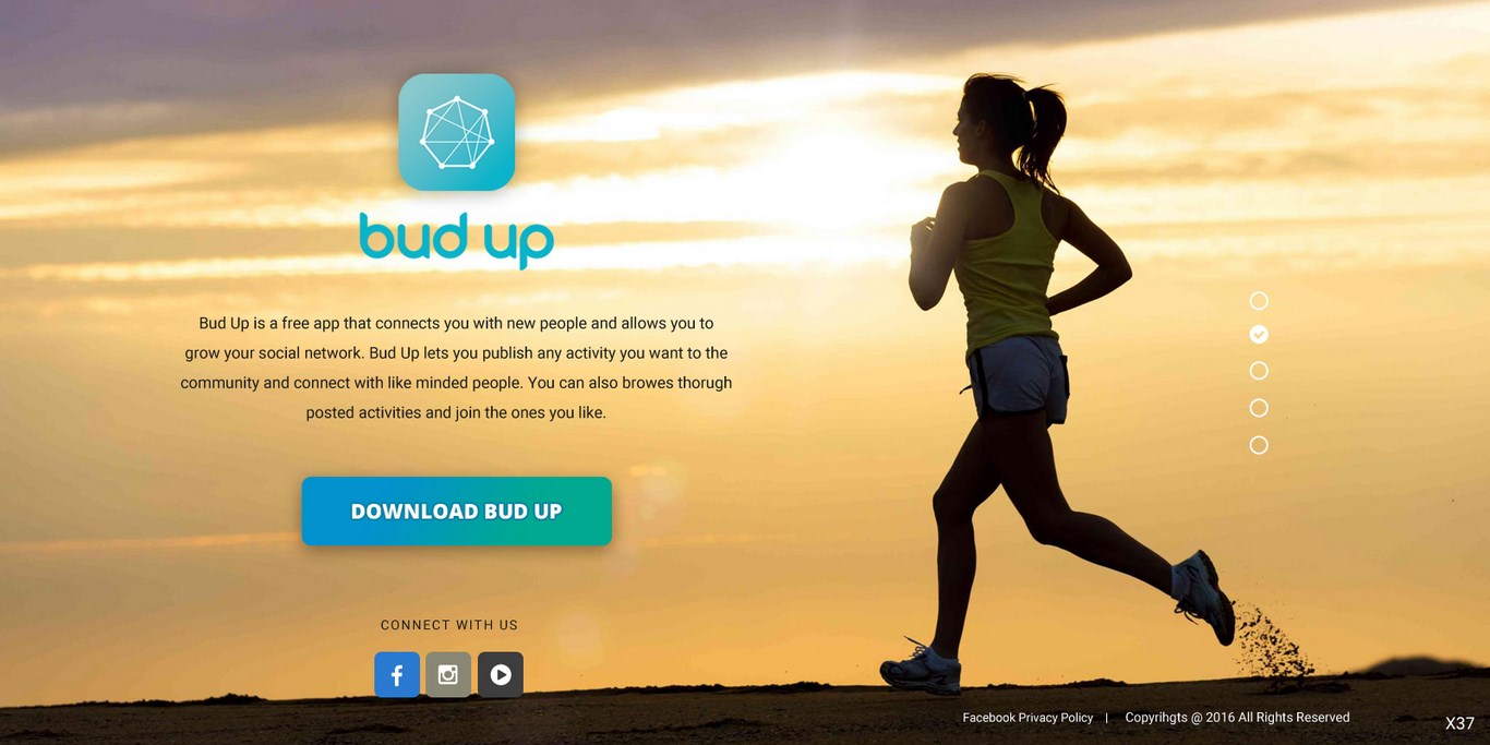 Landing Page Design by pb for Bud Up  | Design #10886943