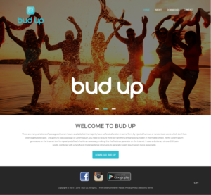 Landing Page Design by pb for Bud Up  | Design: #10886944